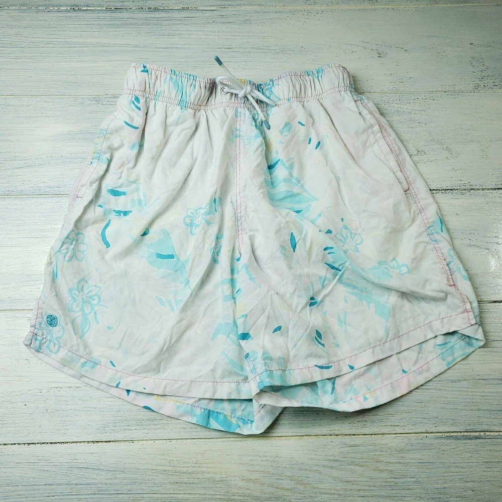 Lilly Pulitzer Capri Trunk Mens Medium Floral Swim Shorts Beach *Faded*